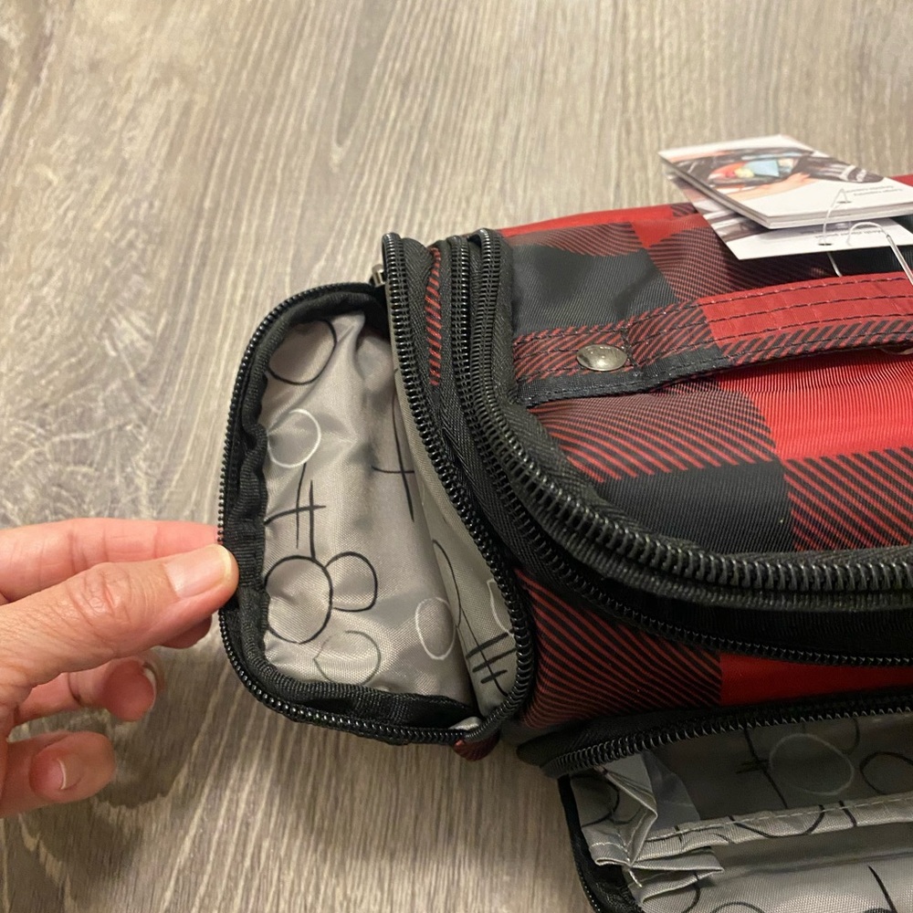NEW Lug Trolley Mini Cosmetic Case- Red Check Baffalo - Picture 13 of 16